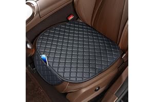 Plstod Sitzkissen Auto, 2 Stück Sitzauflage Auto Vordersitze, Stilvolle Car Seat Cover Vordersitze, wasserdichte, Anti Rutsch Autokissen, Atmungsaktiv, Universal
