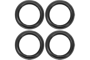 sourcing map Borde de Espuma de Altavoz de 5" Pulgadas de bocina de Anillo Plegable, Negro, 4 Unidades