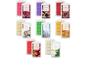 LASENTEUR Wax Melts Scented, Natural Soy Wax, Wax Cubes, Variety Candle Melts Pack, Air Freshener Home Fragrance, Candle Wax Warmer, Wax Melt Burners, 8x70.9g