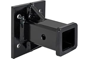 Buyers Products 1804055 2" Bolt-On Receiver Tube, 20,000 Lbs MGTW, 2,000 MVL, Corrosion Resistant Black Powder Coat Finish, Receiver Hitch Accessories