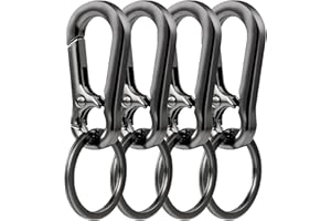 KMKANPO mosqueton llavero,llavero mosqueton,Mosquetones Pequeños,llaveros con mosquetón,Gancho Llavero,para Hombres Mujeres