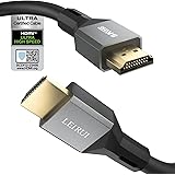 8K HDMI 2.1 Certified Cable 2M, Ultra Flexible 48Gbps HDMI Cable, Support 8K@60Hz, 4K@120Hz/144Hz, HDR, G-SYNC, FreeSync, eAR