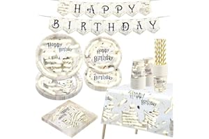 HUMTEOXI Decorazione di Compleanno Mago, 20 Ospiti Set di Stoviglie per Feste Magiche Piatti di Carta Decorazioni di Buon Compleanno per Bambini Accessori per feste di Ragazzo e Ragazza