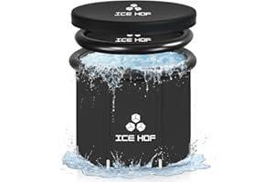 Ice Hof® Ice Bath Tub | New Improved Extra Large Ø80x80 cm Cold Plunge Barrel | Portable Ice Bath for Recovery, Wellness and Cryotherapy – Outdoor Eisbaden Tonne Style