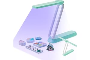 Resiners Światło UV do utwardzania żywicą, światło z żywicy UV, bezprzewodowa i ładowalna lampa UV, 3 w 1, składana lampa ultrafioletowa LED Blacklight, artykuły rzemieślnicze, narzędzia do produkcji