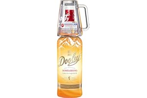 ‎DOOLEY'S Dooley's | Bombardino Cream Liqueur | 700 ml | 15% Vol. | Winter Edition | Feinste Sahne mit Eierlikör & Premium-Rum | Mit Glas