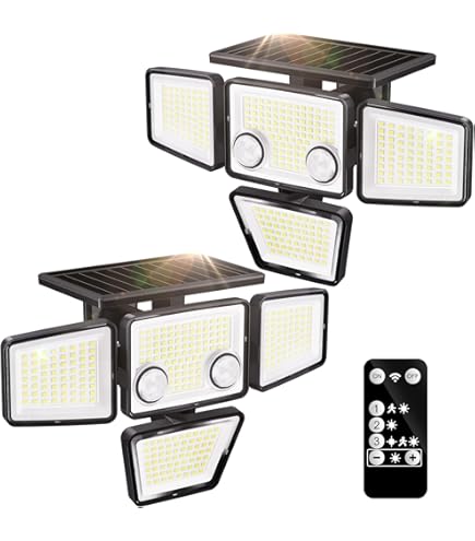 Solar Lights for Outdoor with Motion Detector:296 LED Outdoor Solar Lamp 3500LM 7000K 3 Lighting Modes IP65 Waterproof Rotatable Wall Light for Garden Basement Balcony with 5M Cable 2PCS Solar Lights for Outdoor with Motion Detector:296 LED Outdoor Solar Lamp 3500LM 7000K 3 Lighting Modes IP65 Waterproof Rotatable Wall Light for Garden Basement Balcony with 5M Cable 2PCS