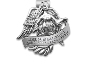 FORFINE Guardian Angel Visor Clip Car Sun Visor Accessories Bless Driving Safety Religious Gift for Teens, Family, Parent, Friend, New and Old Driver (1 Pcs)