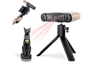 Revopoint INSPIRE 2 Escáner 3D para Impresión 3D, Precisión hasta 0,03 mm, Láser Multilínea y Luz Estructurada, Escaneo Inalámbrico y Exterior, a Todo Color, para iOS/Android/Win10/11, Premium