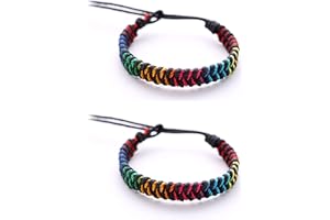 DonDon 2 bunte Unisex Freundschaftsarmbänder bzw. Partnerarmbänder Modellauswahl
