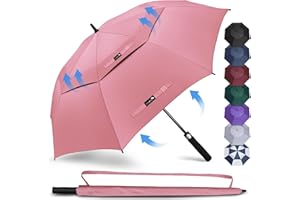 ZOMAKE Umbrella Windproof Strong XXL/XL/L/M - Golf Umbrella 51/54/62/68 Inch Double Canopy - Extra Large Golf Umbrella Windproof Strong for Men and Women
