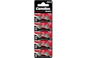 Camelion AG10 /LR1130/389/390/LR54 blister med 10 batterier 0 % kvicksilver