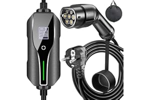 EV Chargeur Type 2 Nanpaders 3.6 KW Chargeur Voiture Electrique avec écran Numérique Contrôlable 6-16A 7.5m Cable Recharge Standard IEC 62196-2 Type 2 Femelle