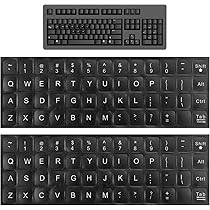 Tissting Hebräische Tastaturaufkleber - Wasserdicht Für Laptop & PC