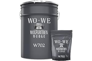 WO-WE Pintura 2K Suelos de Hormigón Garajes Revestimiento Resina Epoxi W702 Azul luminoso - 10Kg