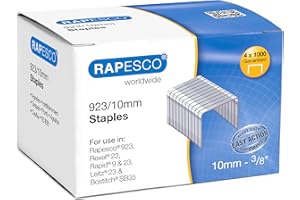 Rapesco S92310Z3 Grapas Galvanizadas Profesionales Tipo 923/10 mm, 4000 Grapas