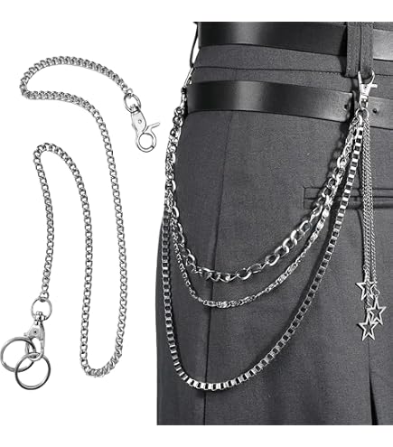 Chaîne De Pantalon Resweky - Style Hip Hop Gothique - Métal Multistrato - Pour Portefeuille