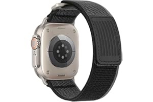 HITZEE Pasek do zegarka Apple Watch 49 mm, 45 mm, 44 mm, 42 mm, miękki nylonowy pleciony pasek na rzepy, regulowany, sportowy pasek zaprojektowany do Apple Watch Ultra 2, serii 9, 8, 7, SE, 6, 5, 4,