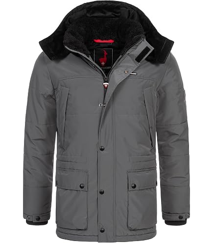 Schöffel Herren Parka Rotterdam M – Wintermantel Mit Teddyfutter, Wind- Und Wasserdicht