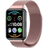 CONSTRAIN Huawei Watch Fit 2 Uyumlu Manyetik Milano Loop Metal Hasır Kordon &ndash; Şık, Ayarlanabilir, Nefes Alabilir Tasarım - Pe