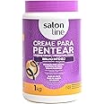 Salon Line Intensive Shine+Frizz Reduction Combing Cream 1kg to define all types of curls and hair textures (coconut oil, mango oil, collagen)