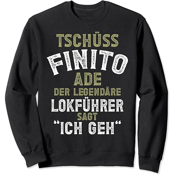 Lustiges Rente Ente Sweatshirt - 'Ich Habe Fertig' Spruch Für Rentner Und Pensionäre