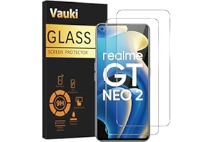 Vauki 2 sztuki szkła ochronnego do Realme GT Neo2/GT 2/GT Neo 3T 5G, twardość 9H HD przezroczysta folia ochronna do GT Neo 2, bez zarysowań 0,33 mm, ultra cienkie, odporne na zarysowania 6,62", bez