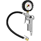 GAV Pistola Gonfiaggio Pneumatici Professionale Made in Italy con Manometro Pressione WIKA da 63mm per Pressione Gomme di Aut