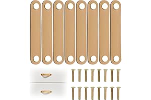 YIMINI 8 Pezzi Maniglie Per Mobili In Pelle, Manigliee Per Porte In Pelles, Mobili Con Maniglies, Pomelli Per Mobili In Pelle Pu, Raffinati Accessori Per La Decorazione Di Mobili, Con Accessori a Vite