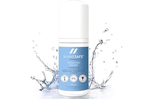 SHABENAA SHAVESAFE FOR PERFECT SHAVING ShaveSafe Mousse à Raser Femme - Shaving Foam for Women - Pour les Zones Intimes, Ingrédients Antiallergiques, Type de Peau Normal - Produit Scandinave, 100ml
