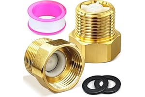 KOVSGQ Rückschlagventil 1/2 zoll Rückflussverhinderer DN15 Rückflussverhinderer Messing mit Innengewinde und Außengewinde 2Stk für Gartenpumpe Waschmaschinen Wasserleitung Warmwasserbereiter