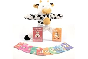 Myga - Miss Molly Die Moo-ditierende Kuh Yoga Plüsch Plüschtierpuppe für Kinder - Familien Yoga Geschenk für Kinder Yoga