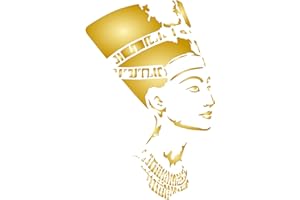STENCIL COMPANY Nefertiti Stencil Statua Regina Egiziana Classica, 16,5 x 25,5 cm