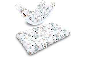 Krabbeldecke für Baby Kissen für Kletterbogen 60x120 cm - Bodenkissen Kinder Matte für Montessori Spielbogen Wippe Kletter Bogen Polster Spieldecke für Kinderzimmer Oeko-Tex Afrika