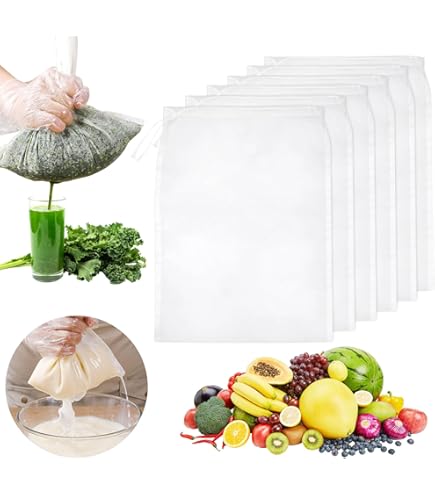 Sacchetto Filtrante Per Latte Vegetale - 2 Pezzi, Riutilizzabile, 20x30 Cm - Foto 7