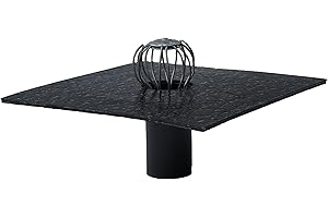 HAHN HANDELSHAUS Siphon de toit prêt à l'emploi avec collecteur de feuilles, bride bitumée, toit plat, goulotte de toit, 60 mm