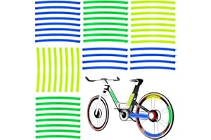 GKZB Adesivi Riflettenti Adesivi Catarifrangenti Bici Catarifrangente Adesivo 48 Pezzi Adesivi Impermeabili Catarifrangenti per Bici, Auto, Moto, Passeggini, Casco