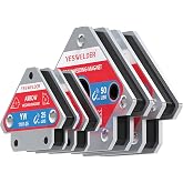 YESWELDER 25LB &amp; 50LB Magnetic Brackets 4 Pcs | Welding Stand, Positioners 11.3/23 kg, Multiple Angles