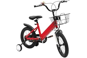 Garbenat 14 Zoll Kinderfahrrad Upgraded Kinder Fahrrad für ab 3-5 Jahre Kinderfahrrad mit Stützrädern & Korb HöHenverstellbar Fahrrad Kinder für Jungen & Mädchen