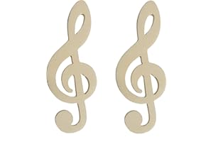 COLORCOOP Chiave di violino in legno per il fai da te' hobby segnaposto 8 pz