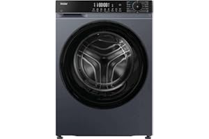 Haier X Series 5 Washing Machine, 13kg, 1400 rpm, A-20 percent Energy Class, 15 Programmes, Smart AI Cycle, Smart Dual Spray, Graphite-Black Door, 64x60x85 cm -HW130BP14357GUUK