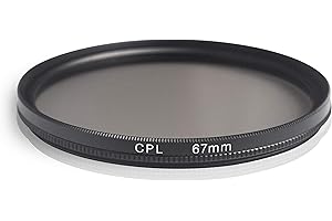 Ares Foto® CPL Zirkular-Polfilter Polarisationsfilter, optisches Glas & Aluminium. Für Canon Sony Nikon Fujifilm Pentax Tamron Sigma Leica Olympus Panasonic (67mm)