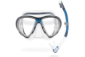 ‎CRESSI Cressi Big Eyes Evolution Mask & Alpha Ultra Dry Snorkel – Diving Set, One Size, Multicolor, Unisex Adult