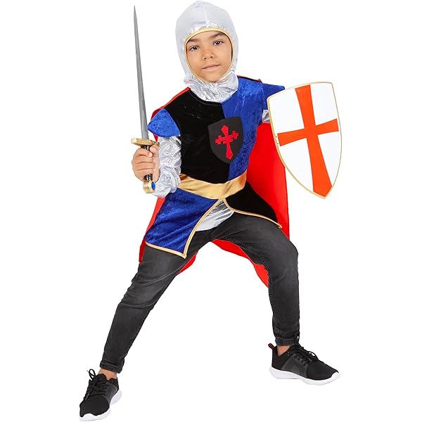 Costume Da Re Medievale Per Ragazzi Wicked Costumes – Completo 7 Pezzi Con Corona, Mantello E Cintura, Taglie M (5-7) E L (8-10) - 4