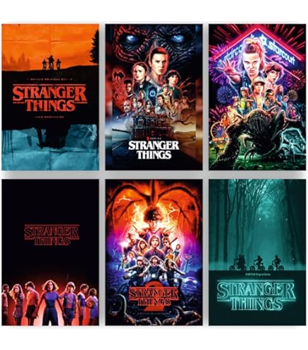 MCSID RAZZ Paper Stranger Things TV Series Bikes Wall Poster Decor