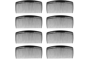 AIPAIDE 24 PCS Hair Comb Slides Women Teeth Hair Combs Plastic Comfortable Hold Hair Well Hair Comb Slides For Women Girls Securing a French Twist Updo Black 29 Teeth