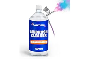 7 Artists Airbrush Reiniger | Airbrush Cleaner 1000ml für Airbrush Reinigung | Airbrush Cleaning - Reinigungsmittel | Air Brush Cleaner zum Entfernen von Farbresten aus Airbrush & Airbrush Zubehör