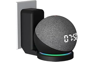 TYEYOBER Soporte de Pared para Echo Dot 3/Echo Dot 4/Echo Dot 5; Accesorios de Soporte de Altavoz para Ahorro de Espacio para Echo Dot 5/Dot 4/Dot 3, Soporte con gestión de Cables integrada