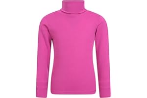 Mountain Warehouse Talus Pull col roulé Enfant-Haut Respirant, sous-Pull léger à col roulé, vêtement Hiver, Couche Thermique Chaude Fille et garçon - Marche, randonnée