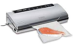 ‎CASO CASO VC100 Vakuumierer - Vakuumiergerät, Testsieger Haus & Garten Test, Lebensmittel bleiben bis zu 8x länger frisch - Testsieger Haus & Garten Test, doppelte 30cm lange Schweißnaht